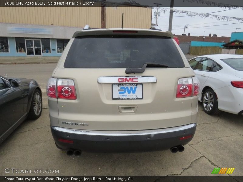 Gold Mist Metallic / Ebony 2008 GMC Acadia SLT