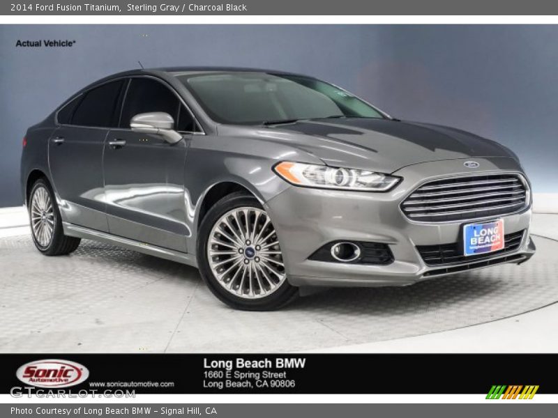 Sterling Gray / Charcoal Black 2014 Ford Fusion Titanium