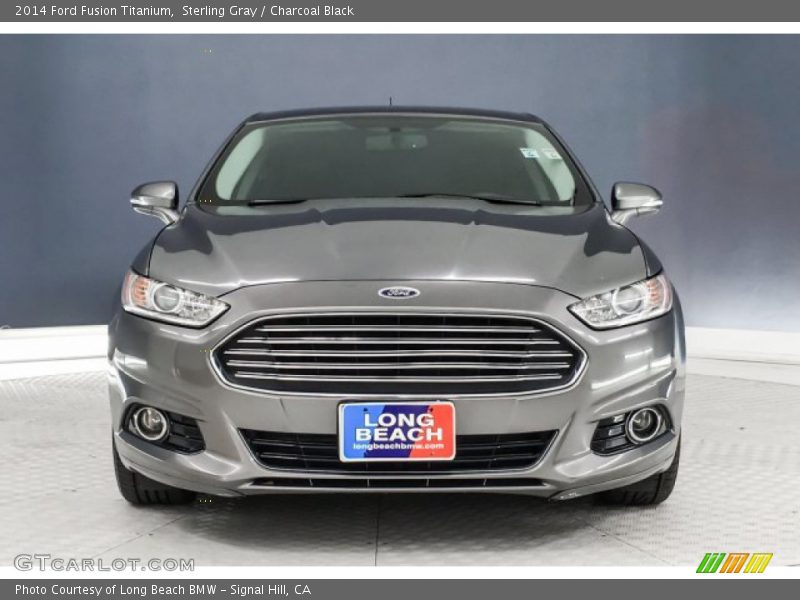 Sterling Gray / Charcoal Black 2014 Ford Fusion Titanium