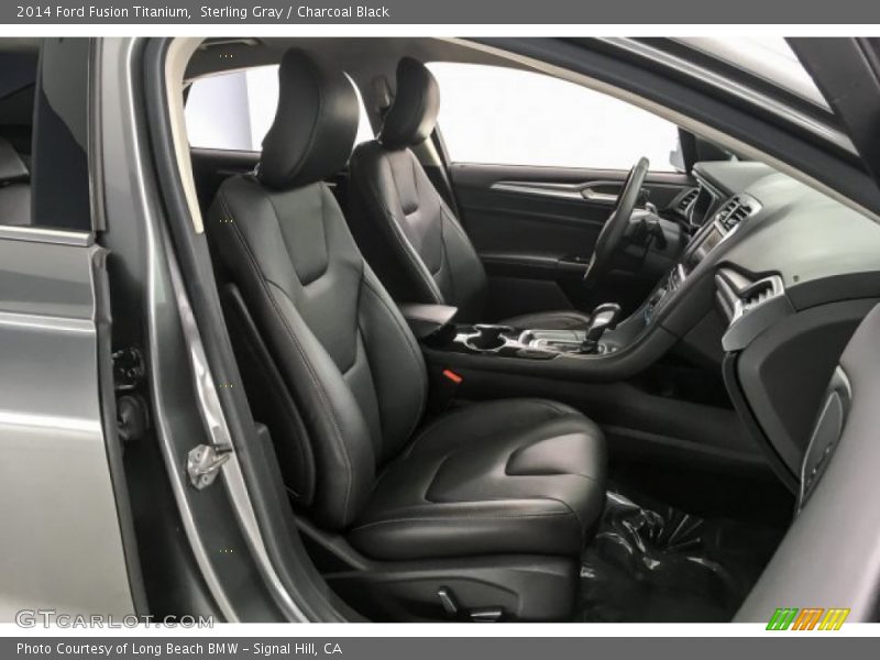 Sterling Gray / Charcoal Black 2014 Ford Fusion Titanium