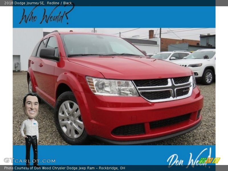 Redline / Black 2018 Dodge Journey SE