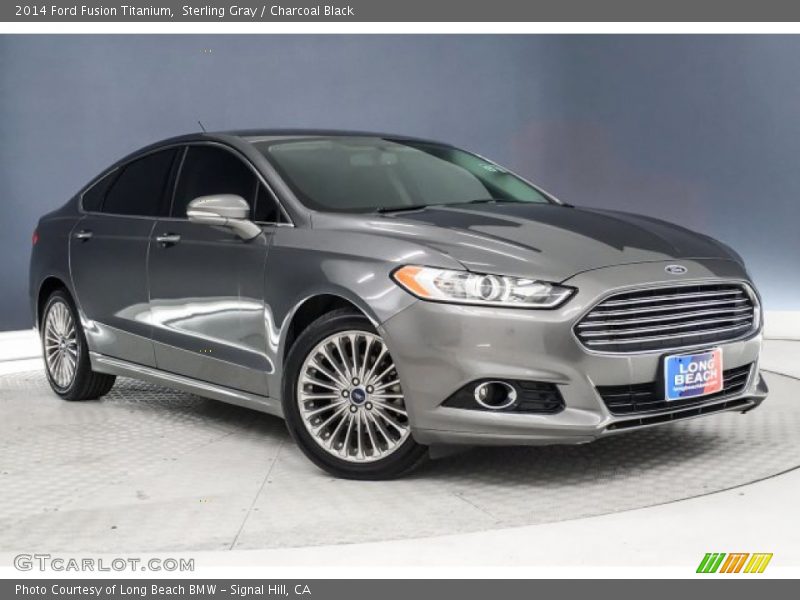 Sterling Gray / Charcoal Black 2014 Ford Fusion Titanium