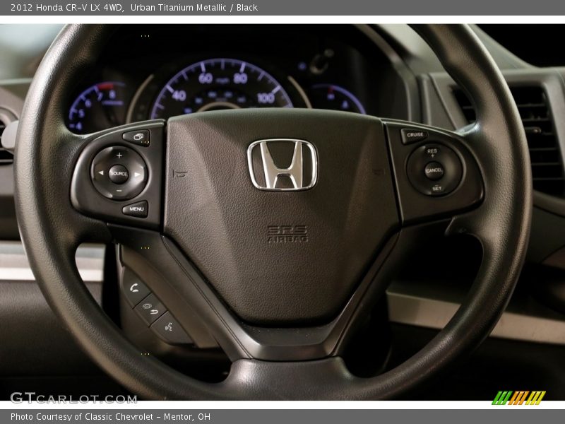 Urban Titanium Metallic / Black 2012 Honda CR-V LX 4WD