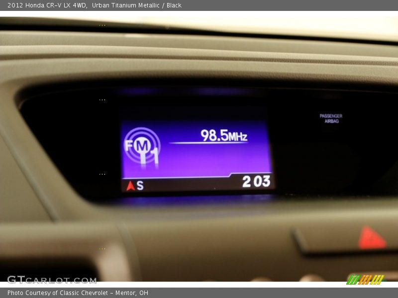 Urban Titanium Metallic / Black 2012 Honda CR-V LX 4WD