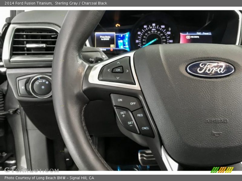 Sterling Gray / Charcoal Black 2014 Ford Fusion Titanium