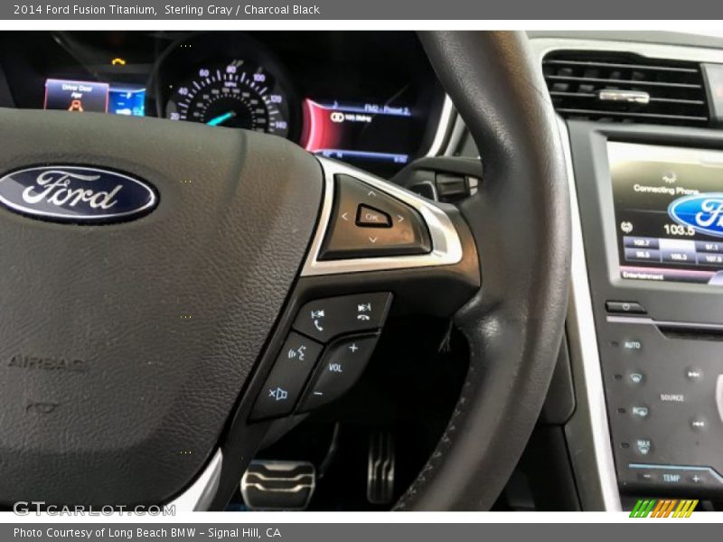 Sterling Gray / Charcoal Black 2014 Ford Fusion Titanium