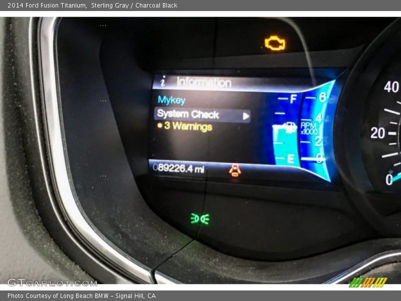 Sterling Gray / Charcoal Black 2014 Ford Fusion Titanium