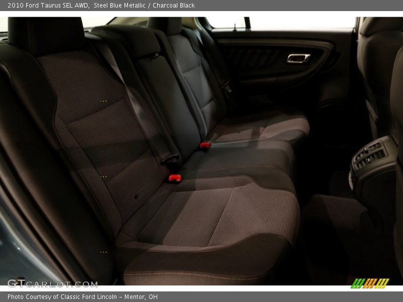 Steel Blue Metallic / Charcoal Black 2010 Ford Taurus SEL AWD