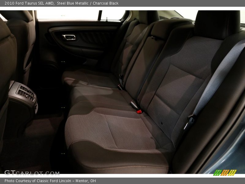 Steel Blue Metallic / Charcoal Black 2010 Ford Taurus SEL AWD