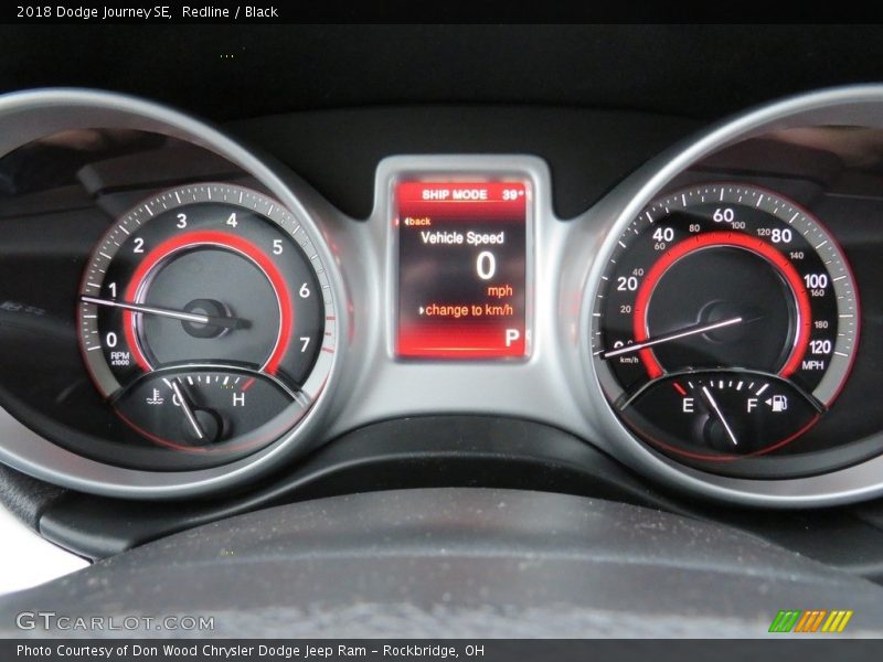 Redline / Black 2018 Dodge Journey SE