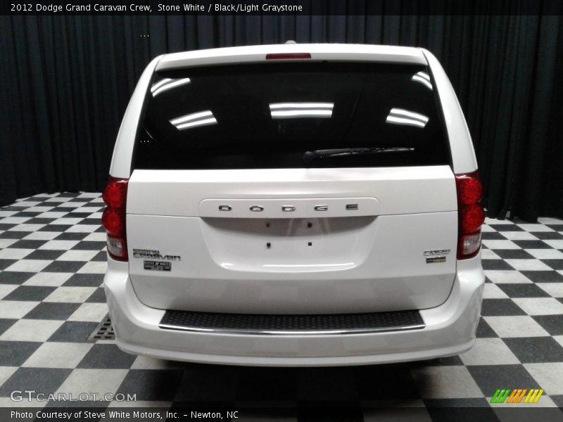 Stone White / Black/Light Graystone 2012 Dodge Grand Caravan Crew