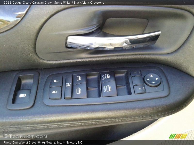 Stone White / Black/Light Graystone 2012 Dodge Grand Caravan Crew