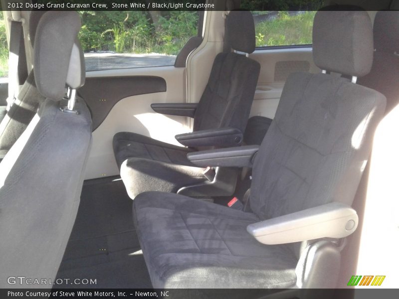 Stone White / Black/Light Graystone 2012 Dodge Grand Caravan Crew