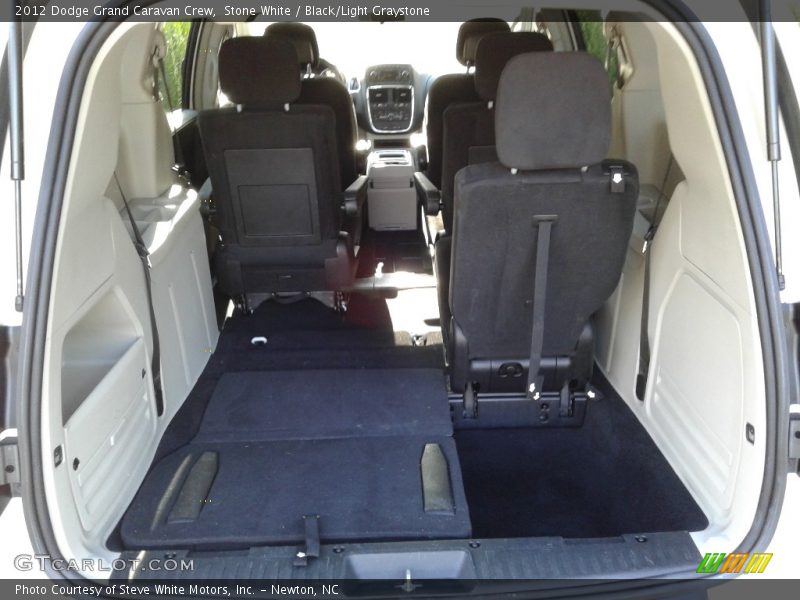 Stone White / Black/Light Graystone 2012 Dodge Grand Caravan Crew