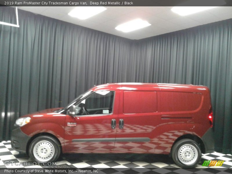 Deep Red Metallic / Black 2019 Ram ProMaster City Tradesman Cargo Van