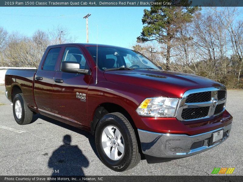 Delmonico Red Pearl / Black/Diesel Gray 2019 Ram 1500 Classic Tradesman Quad Cab 4x4