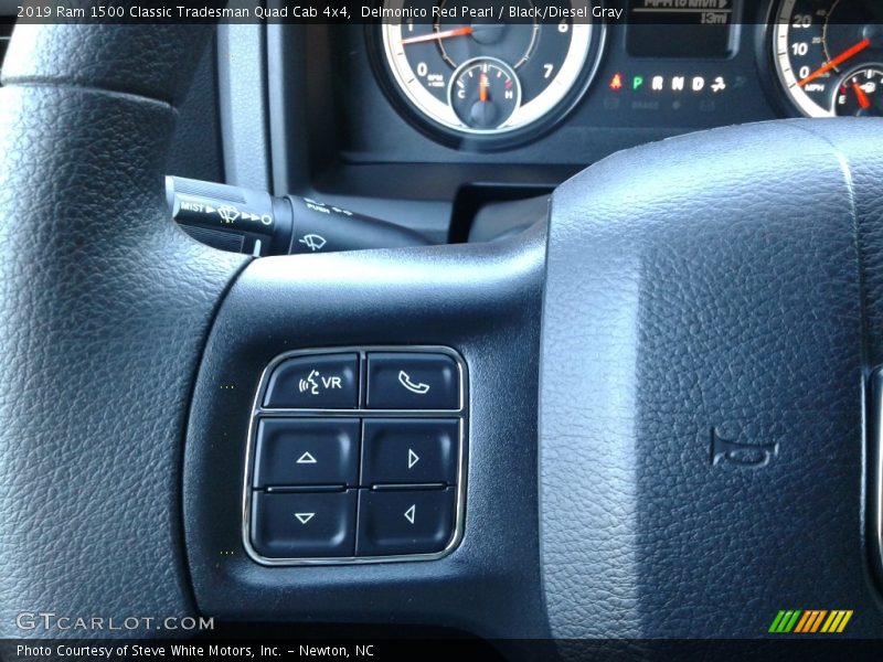 Delmonico Red Pearl / Black/Diesel Gray 2019 Ram 1500 Classic Tradesman Quad Cab 4x4