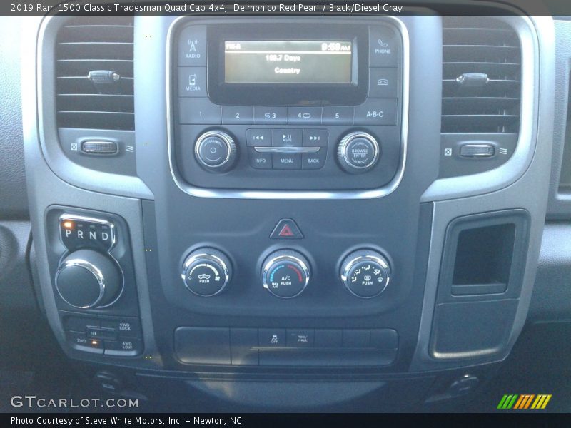 Delmonico Red Pearl / Black/Diesel Gray 2019 Ram 1500 Classic Tradesman Quad Cab 4x4