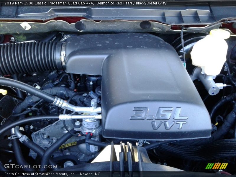 Delmonico Red Pearl / Black/Diesel Gray 2019 Ram 1500 Classic Tradesman Quad Cab 4x4