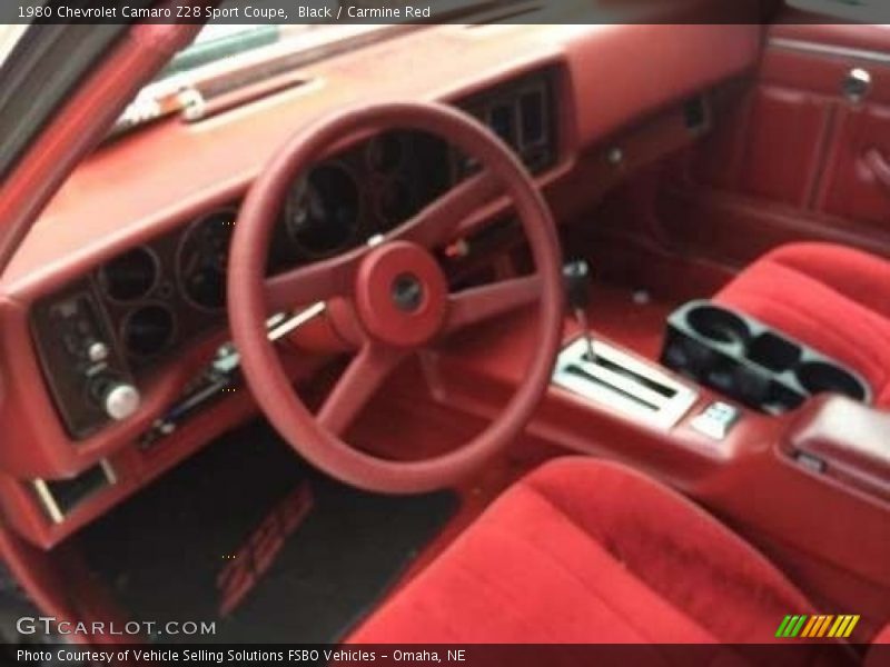  1980 Camaro Z28 Sport Coupe Carmine Red Interior