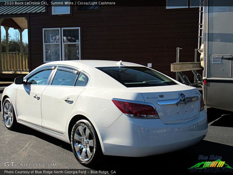 Summit White / Cocoa/Light Cashmere 2010 Buick LaCrosse CXL