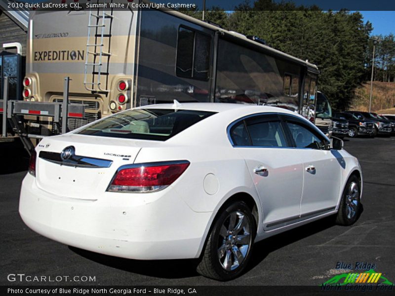 Summit White / Cocoa/Light Cashmere 2010 Buick LaCrosse CXL