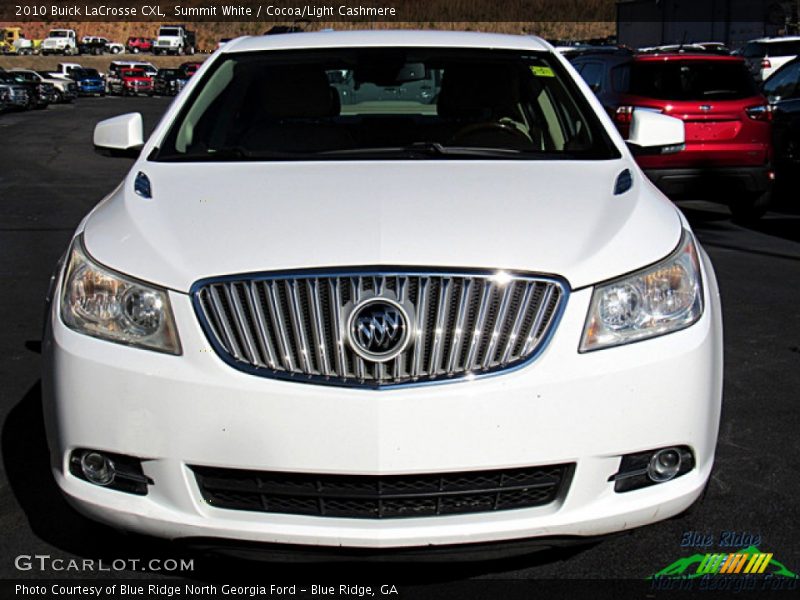 Summit White / Cocoa/Light Cashmere 2010 Buick LaCrosse CXL