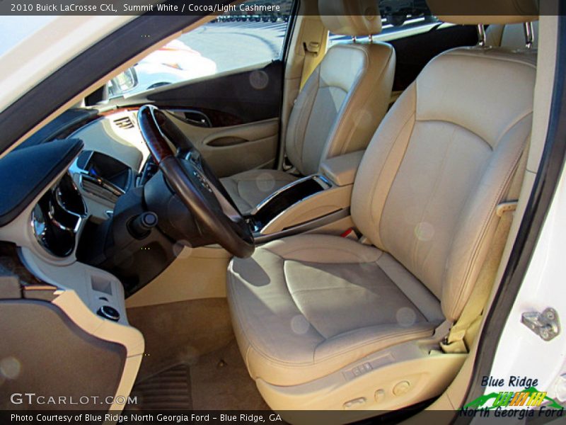 Summit White / Cocoa/Light Cashmere 2010 Buick LaCrosse CXL