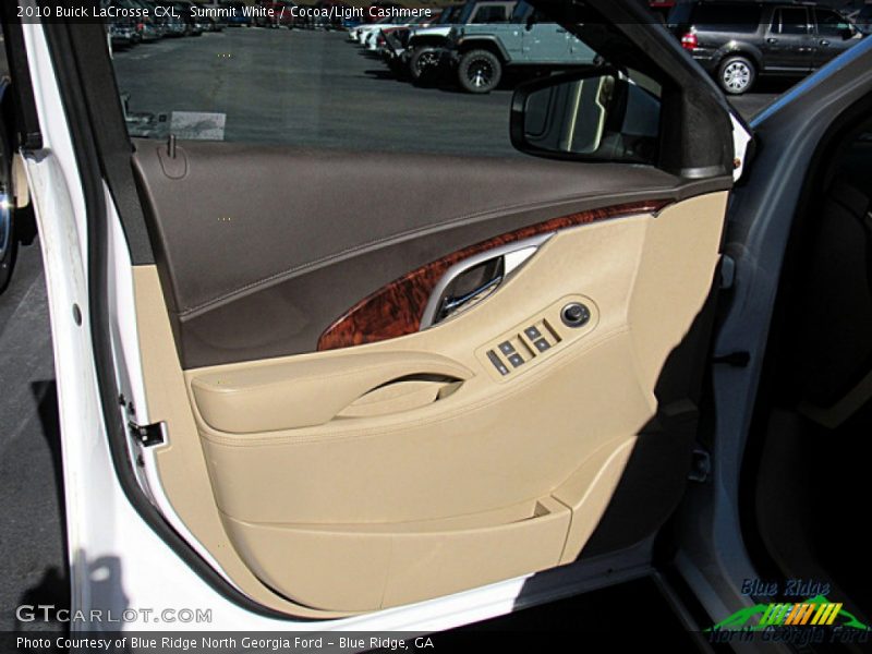 Summit White / Cocoa/Light Cashmere 2010 Buick LaCrosse CXL