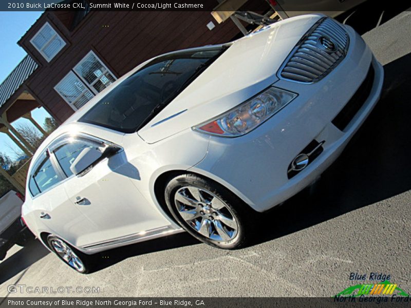 Summit White / Cocoa/Light Cashmere 2010 Buick LaCrosse CXL