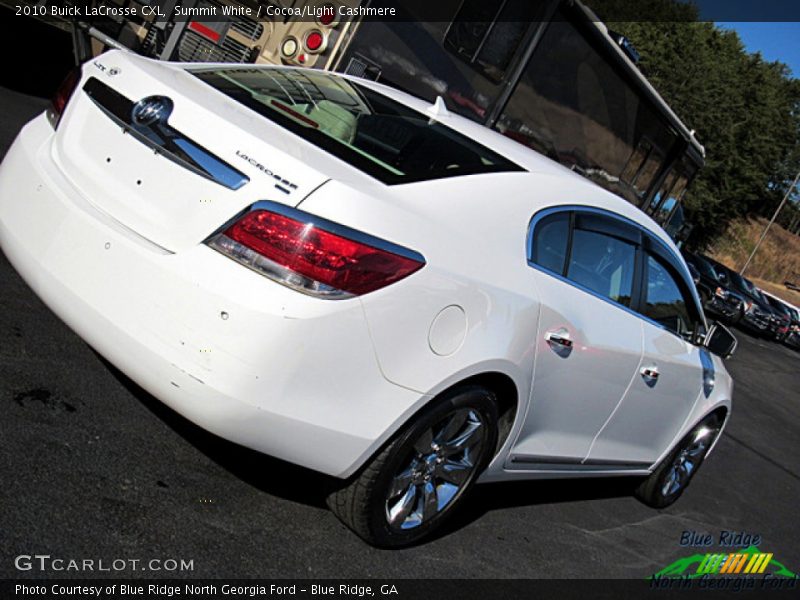 Summit White / Cocoa/Light Cashmere 2010 Buick LaCrosse CXL