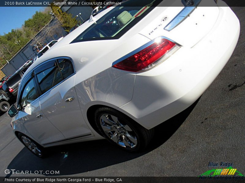 Summit White / Cocoa/Light Cashmere 2010 Buick LaCrosse CXL