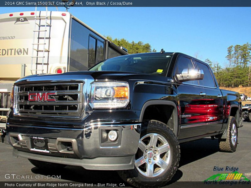 Onyx Black / Cocoa/Dune 2014 GMC Sierra 1500 SLT Crew Cab 4x4