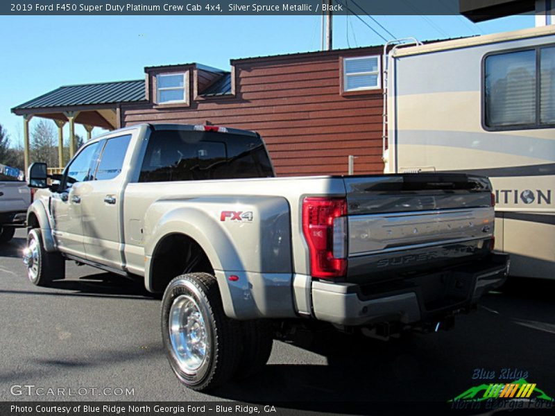 Silver Spruce Metallic / Black 2019 Ford F450 Super Duty Platinum Crew Cab 4x4
