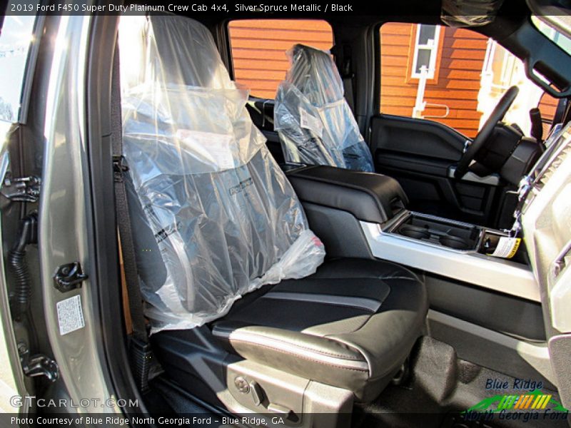 Silver Spruce Metallic / Black 2019 Ford F450 Super Duty Platinum Crew Cab 4x4