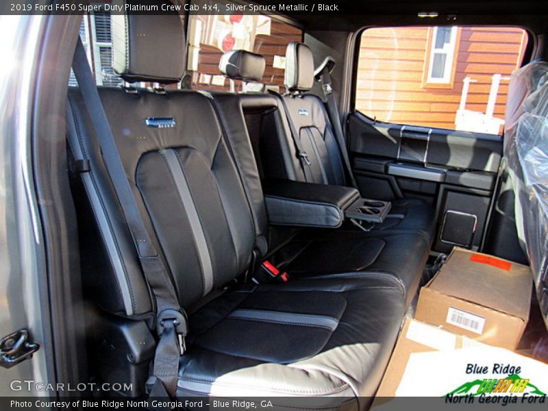 Silver Spruce Metallic / Black 2019 Ford F450 Super Duty Platinum Crew Cab 4x4