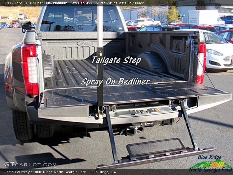 Silver Spruce Metallic / Black 2019 Ford F450 Super Duty Platinum Crew Cab 4x4