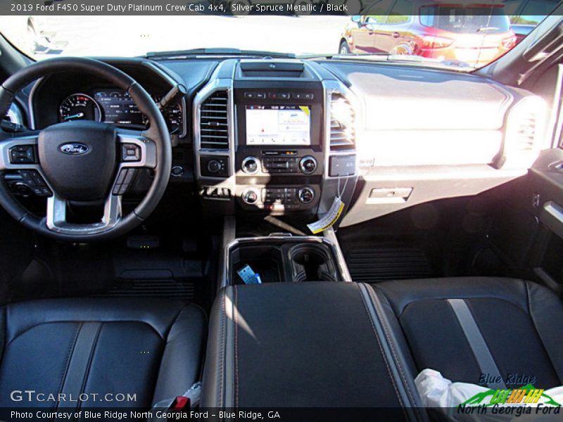 Silver Spruce Metallic / Black 2019 Ford F450 Super Duty Platinum Crew Cab 4x4