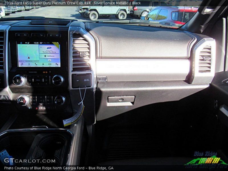 Silver Spruce Metallic / Black 2019 Ford F450 Super Duty Platinum Crew Cab 4x4