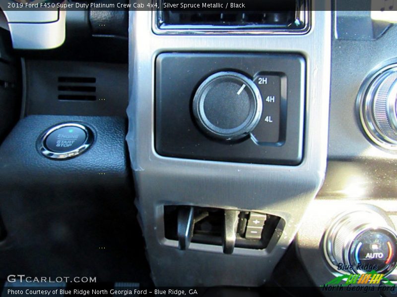 Silver Spruce Metallic / Black 2019 Ford F450 Super Duty Platinum Crew Cab 4x4