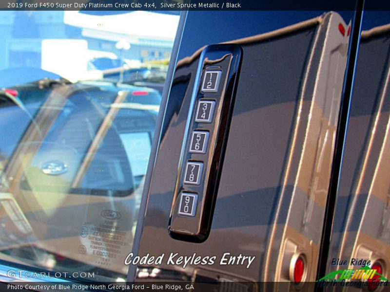 Silver Spruce Metallic / Black 2019 Ford F450 Super Duty Platinum Crew Cab 4x4