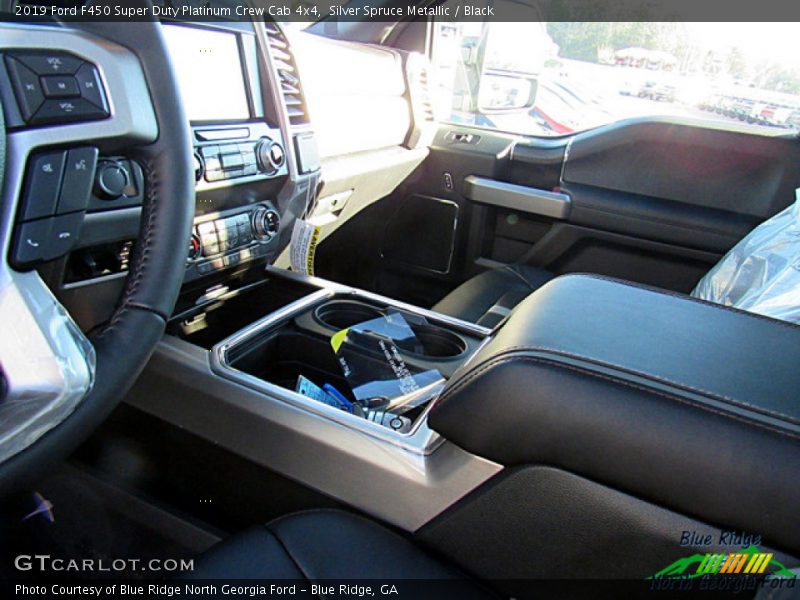 Silver Spruce Metallic / Black 2019 Ford F450 Super Duty Platinum Crew Cab 4x4