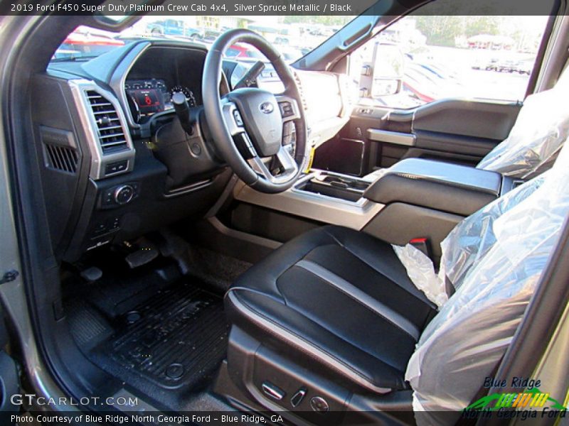Silver Spruce Metallic / Black 2019 Ford F450 Super Duty Platinum Crew Cab 4x4