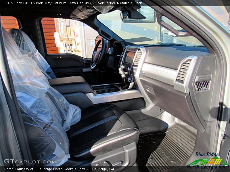 Silver Spruce Metallic / Black 2019 Ford F450 Super Duty Platinum Crew Cab 4x4