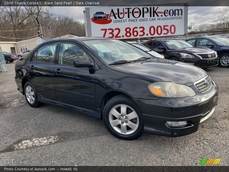 Black Sand Pearl / Dark Charcoal 2006 Toyota Corolla S