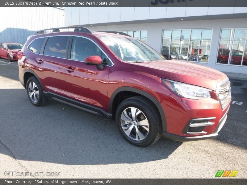 Crimson Red Pearl / Slate Black 2019 Subaru Ascent Premium