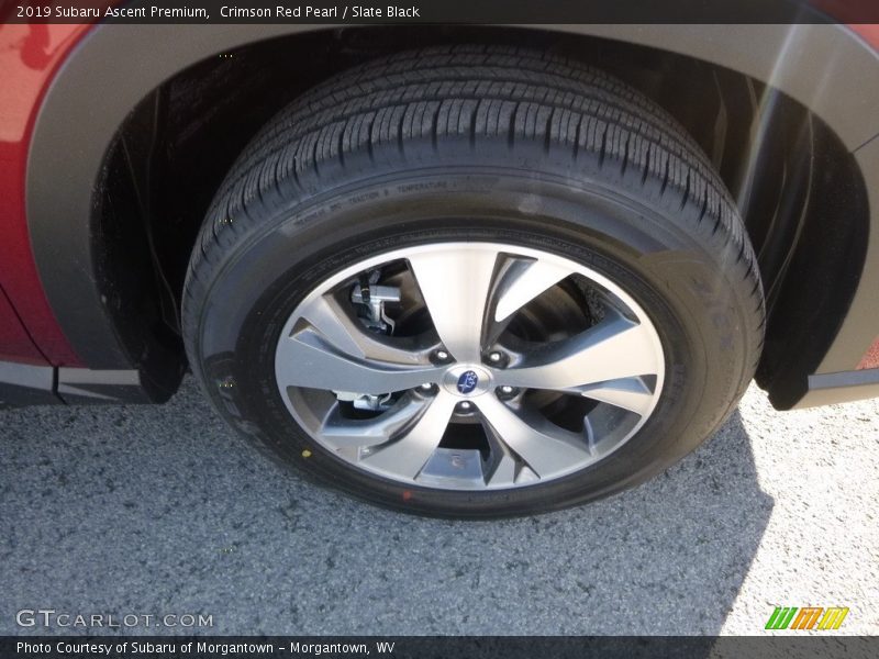Crimson Red Pearl / Slate Black 2019 Subaru Ascent Premium