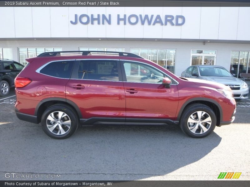 Crimson Red Pearl / Slate Black 2019 Subaru Ascent Premium