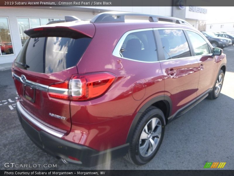 Crimson Red Pearl / Slate Black 2019 Subaru Ascent Premium