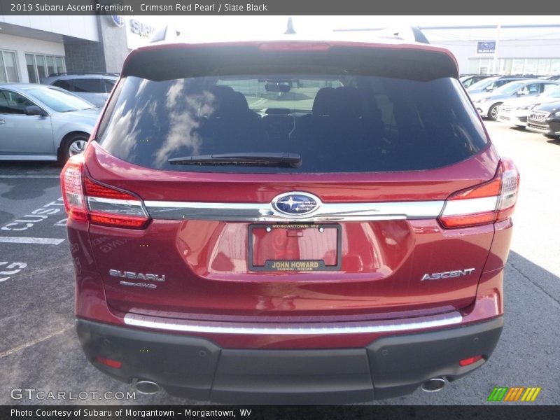 Crimson Red Pearl / Slate Black 2019 Subaru Ascent Premium